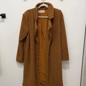 Cozy Tan Teddy Jacket for Women